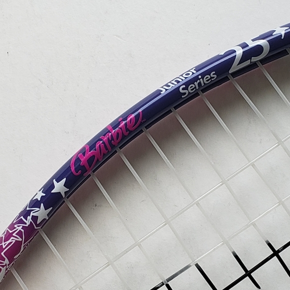 BARBIE HEAD JUNIOR SERIES 25 TENNIS RACQUET NWOT with Original Barbie Bag - Picture 10 of 10
